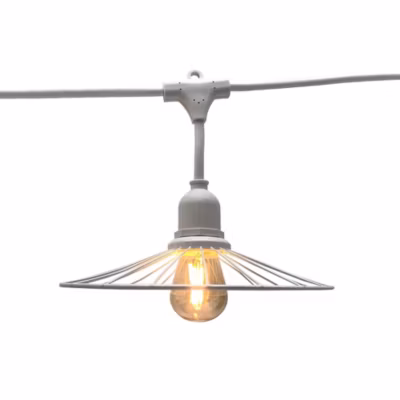 Guirlande connectable CHIC CAGE Blanc 10 ampoules E27 6M
