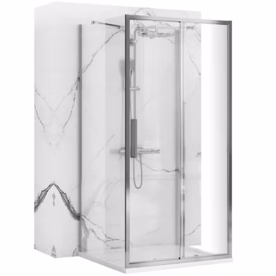 Cabine de douche Murale REA Rapid Slide Chrome 110×90
