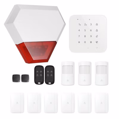 Alarme maison sans fil wifi et gsm 4G connectée Casa avec sirène extérieure – kit 9
