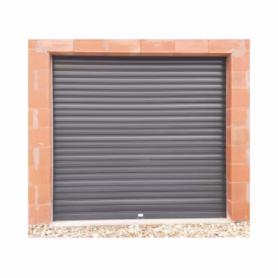 Rideau Métallique Gris RAL7016 Motorisé 220V Lames Pleines 7/10ème L4000 H2500 PREMIUM