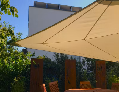 Voile d&rsquo;Ombrage Rectangulaire 5x6m Imperméable Beige Solaria Maanta