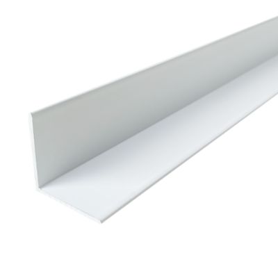 Cornière en alu 30mm x30mm x1.3mm, lg 1000mm (Laqué blanc)