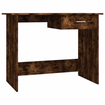 815333 vidaXL Bureau Chêne fumé 100x50x76 cm Bois d&rsquo;ingénierie