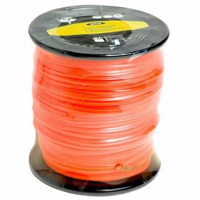 Fil de débroussailleuse – Fil nylon de coupe – Monofil section carré diam 2.4mm x 200 mètres – Bobine
