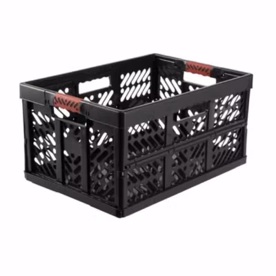 Casier Pliant Solide gris graphite 45 litres