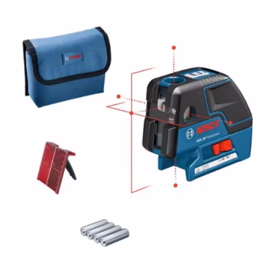Laser points et lignes GCL 25 Professional + 4 piles 1,5V – BOSCH – 0601066B00