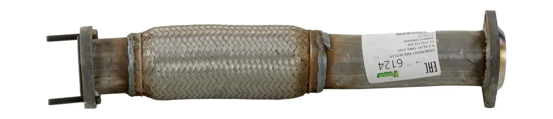 Tube ondulé, système d'échappement WALKER 06124