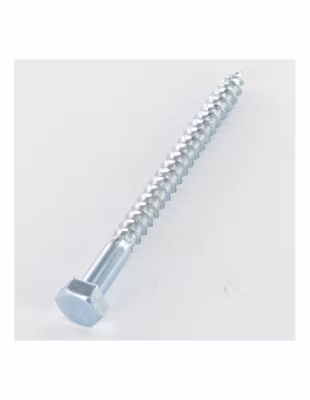 Tirefonds 6X35 Acier zingué blanc – 1 pièce