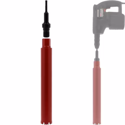 Couronne diamant 63 mm avec adaptateur pour perceuse et perforateur SDS-plus – GT MARKET