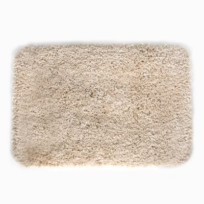 Tapis de bain antidérapant rectangulaire sable L.65 x l.55 cm Highland