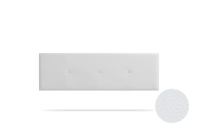 Tête de Lit Tapisée NAPOLI Simili cuir 145x50x5 cm – Blanc – Moonia