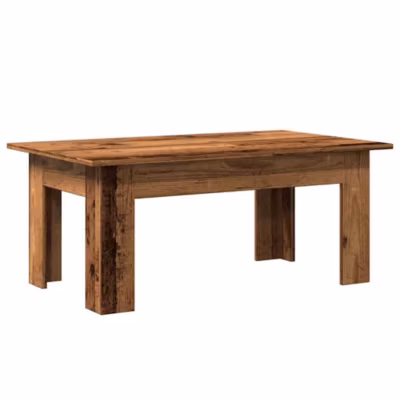 Table basse vieux bois 100x60x42 cm bois d&rsquo;ingénierie vidaXL