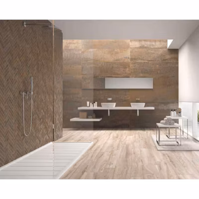 Carrelage mur effet métal cuivre 30×120 cm IONIC COPPER