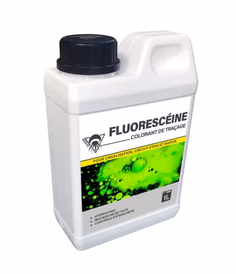 Méduze – Fluorescéine colorant liquide multiusages 1L – Prédosé – Non dangereux