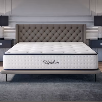 Matelas 120×190 – Épais 30 cm – Mousse mémoire de forme – Blue Latex – Confort Ferme – 7 zones – Réversible – Durable – Upsilon
