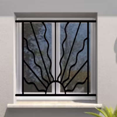 Grille de Defense Estivale pour Fenetre H 75 cm x L 140 cm (côte tableau)