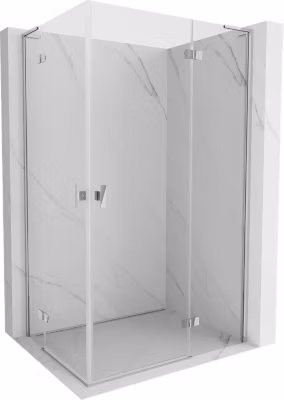 Mexen Mist-H L Duo cabine de douche à charnière droite 70 x 110 cm, transparent, chrome – 8A5L-070L-110P-01-00