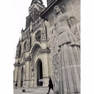 Tableau sur toile cathédrale sainte croix 45×65 cm Fabriqué en France