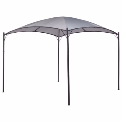 Tonnelle de jardin VOMERO Métal 305 cm 305 cm Gris
