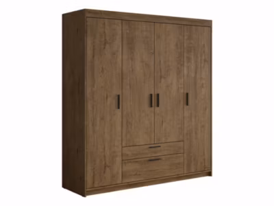Armoire Novduni 107, Nombre d&rsquo;étagères: 5, 191x176x53cm