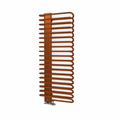 Sèche-serviette eau chaude cuivre orangé de 780mm de haut et 400mm de large – 365 Watt – MIC780/400YPTCG