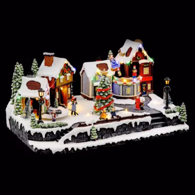 Village lumineux rue piétonne musical 33 led – feeric lights & christmas