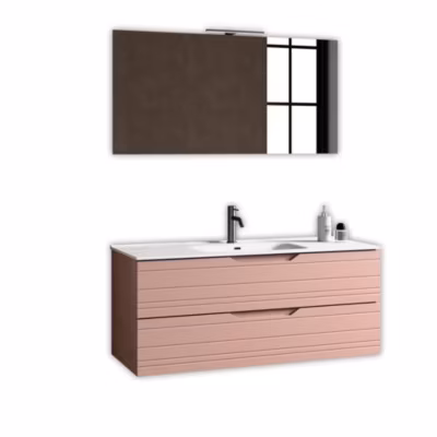 Ensemble 4 pièces SOLMIRA rose poudré