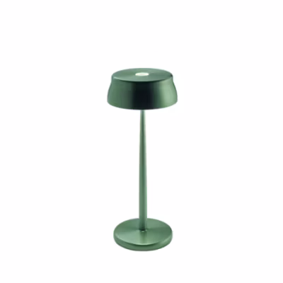 Zafferano SISTER LIGHT Lampe de table Wi-fi Smart LED Vert rechargeable et dimmable