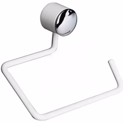 Porte rouleau de papier toilette WC SANINDUSA WcCare chromé et blanc