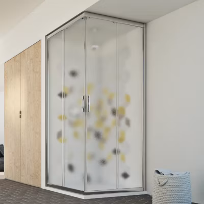 Cabine Douche 90×100 H198 Opaque mod. Evolution