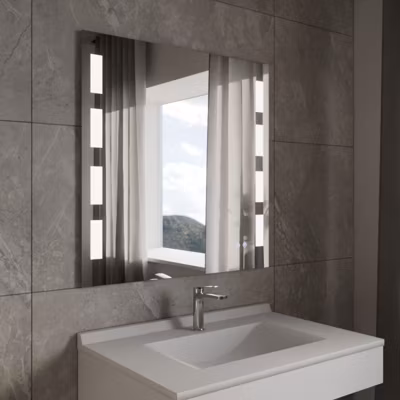 Miroir LED modulable et antibuée PRESTIGE PLUS – 80×80 cm