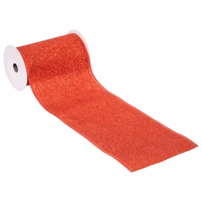 Guirlande ruban 12cmx5 m rouge – Atmosphera