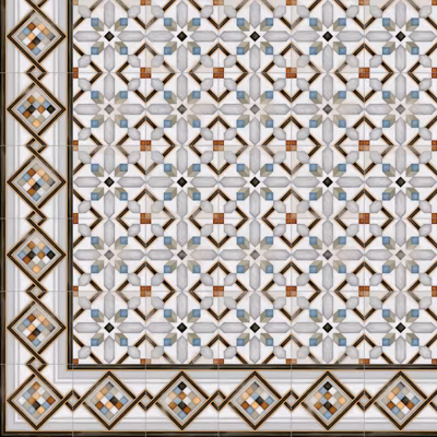 Carrelage sol / mur effet ciment 20×20 cm VODEVIL POMBO 2 BORDURE