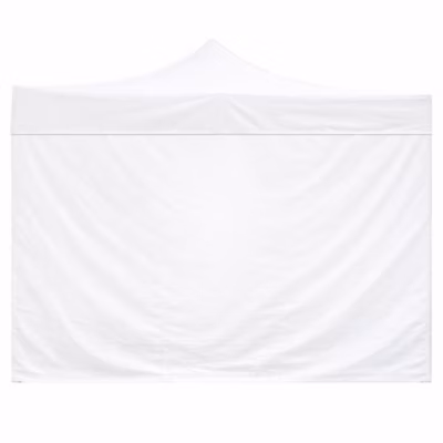 Housse latérale blanche imperméable 6x2m pour tonnelle pliable 3x6m