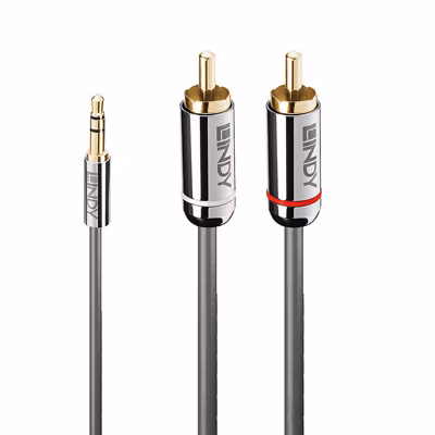Câble audio Jack 3.5 vers 2x RCA 10 m LINDY
