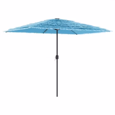 Parasol de jardin avec mât en acier bleu 300x200x250 cm vidaXL