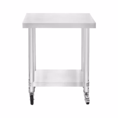 Table de Travail en Inox 60cm x 30cm x 80cm – KuKoo
