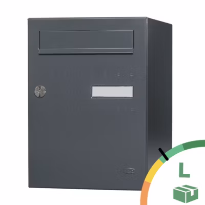 Boite à colis Eclipse 1 porte gris anthracite mat RAL 7016 M