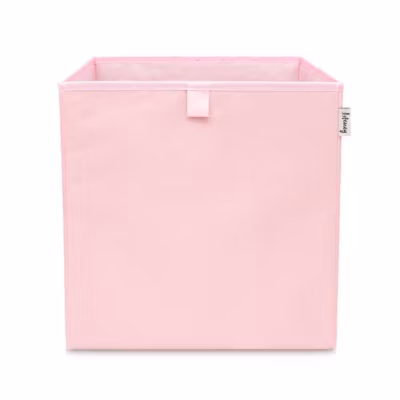Boîte de rangement coloris rose, compatible avec l&rsquo;étagère IKEA KALLAX Lifeney