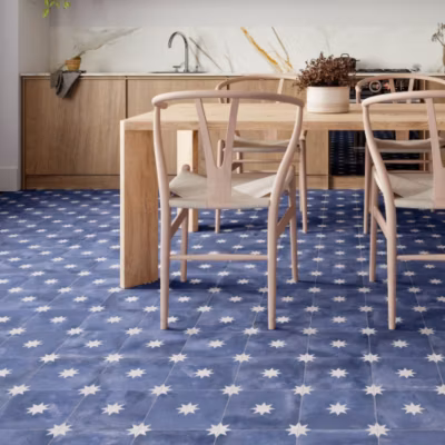 Carrelage Imitation Carreaux de Ciment Bleu Étoile STAR 44×44 Navy – Les Carreaux de Jean