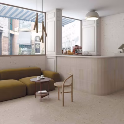 Carrelage Effet Terrazzo CROCCANTE 60×60 Avellana – Les Carreaux de Jean