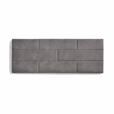 Tête de lit – ECCOX – 112x57x5cm – Tissu antitache – Design moderne – Gris