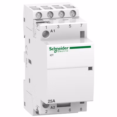 A9c20134 – Contacteur Tétrapolaire – 4no – 25a – Bobine 24vca – Schneider Acti 9 Ict