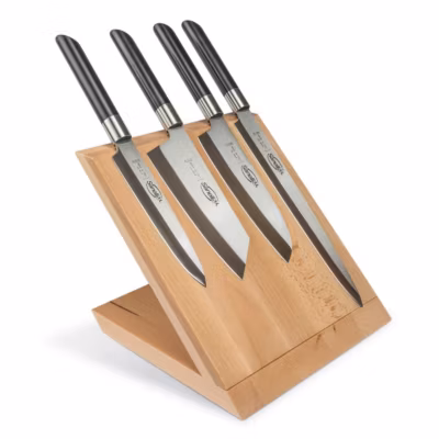 Bloc de Couteaux de Cuisine SanelliSan, Noir, Acier, 33x31x13 cm, Sanelli