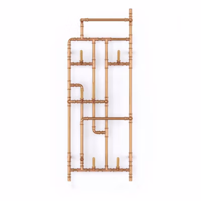 Sèche-serviette mixte cuivré de 923mm de haut et 431mm de large – 300 Watt – PAJ1000/431V2