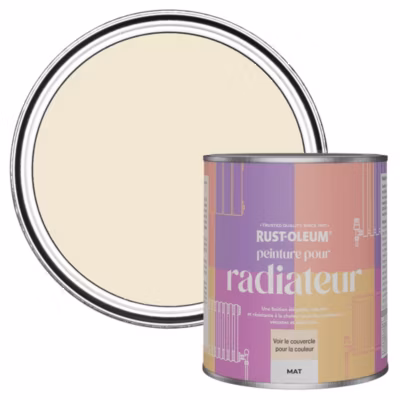 Peinture Beige pour Radiateur, Finition Mate – RUST-OLEUM – Calcaire 750ml
