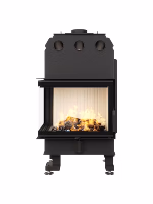 Cheminée d&rsquo;angle Insert Ouverture gauche Energy 65x50x47 (14,5 kW) ECO