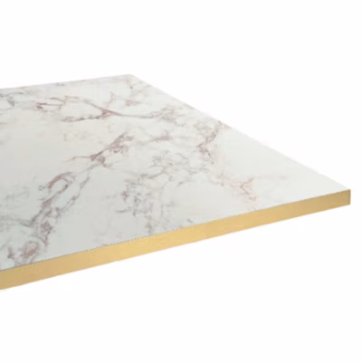 Plateau 110×70 decor marbre olympo chants laiton – Restootab