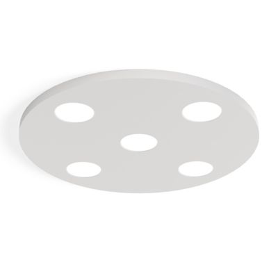 LUMICOM – PHANTEON Plafonnier, 5X GX53, max 8W, métal, blanc, D.50cm