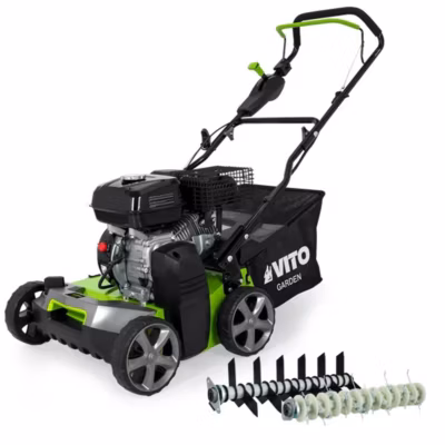 Scarificateur Démousseur 5,4CV 212cm3 Coupe 40cm Lames et ressorts VITO